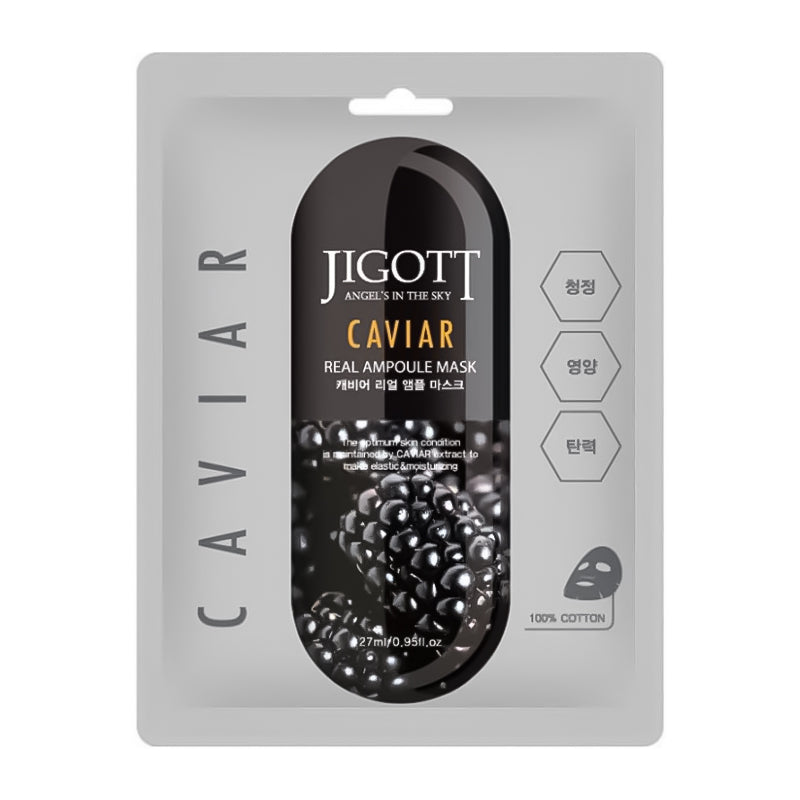 Jigott Caviar Real Ampoule Mask 27ml