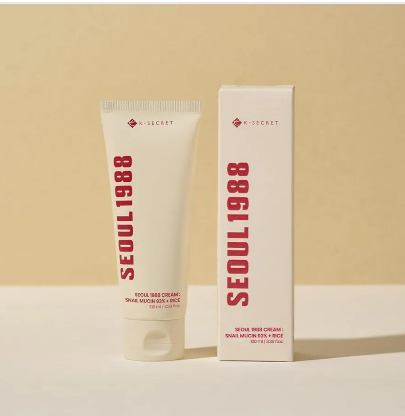 K-Secret Seoul 1988 Cream : Snail Mucin 93% + Rice 50ml
