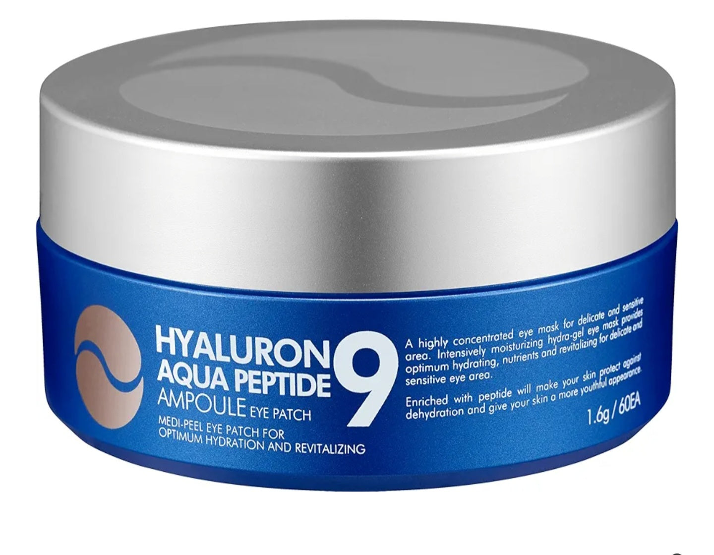 Medi-Peel Hyaluron Aqua Peptide-9 Ampoule Eye Patch, 60 Pads