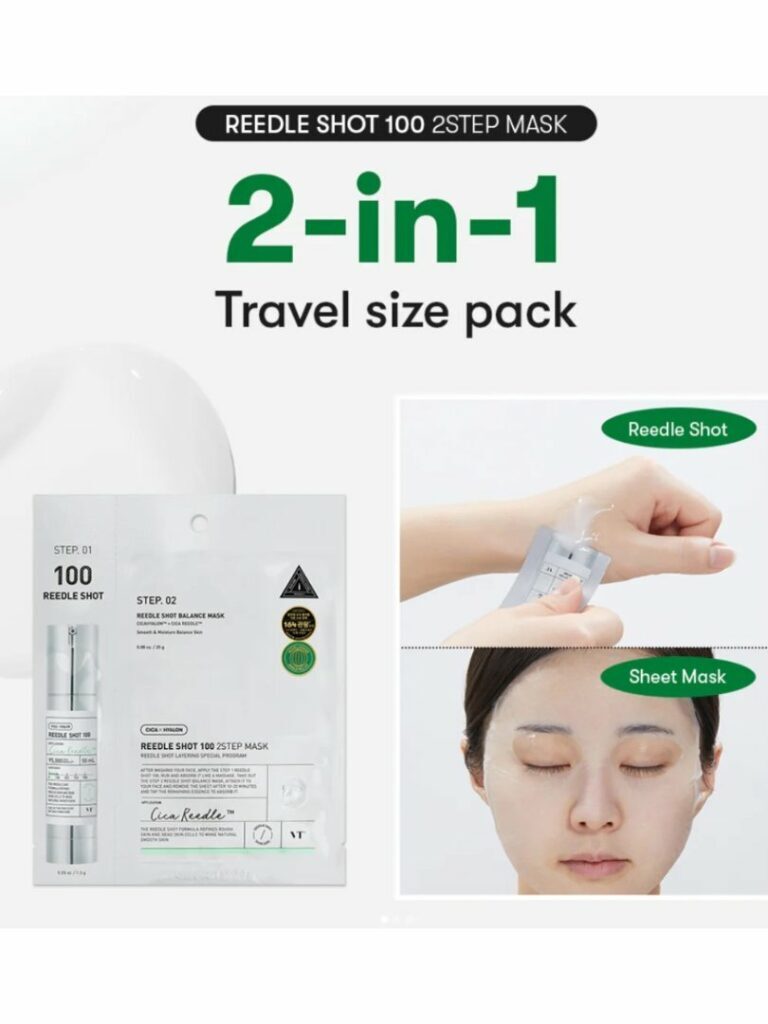 VT Cosmetics Reedle Shot 100 2-Step Mask 1 pc