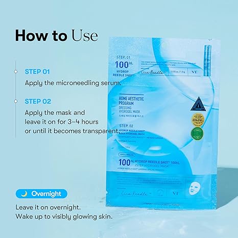 VT Cosmetics Hydrop Reedle Shot 100 2-Step Hydrogel Mask 1 pc