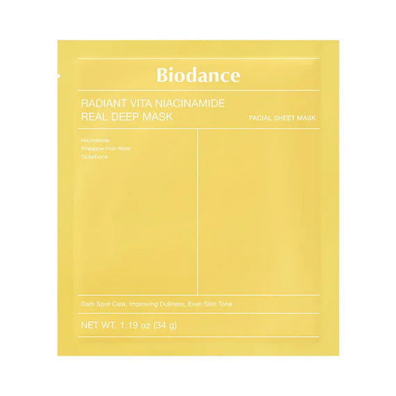 Biodance Radiant Vita-Niacinamide Real Deep Mask 34 g