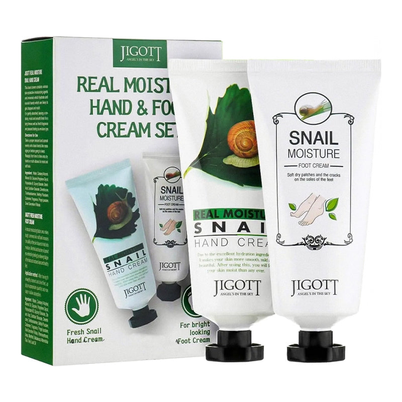 Jigott Real Moisture Hand & Foot Cream Set (100ml + 100ml)
