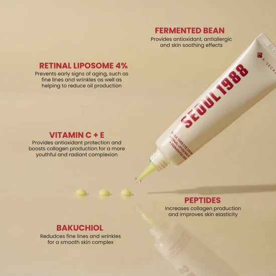 K-Secret Seoul 1988 Eye Cream - Retinal Liposome 4% + Fermented Bean
