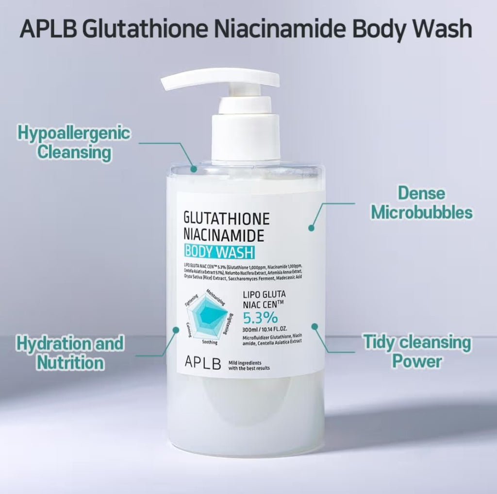 APLB Glutathione and Niacinamide Body Wash 300ml