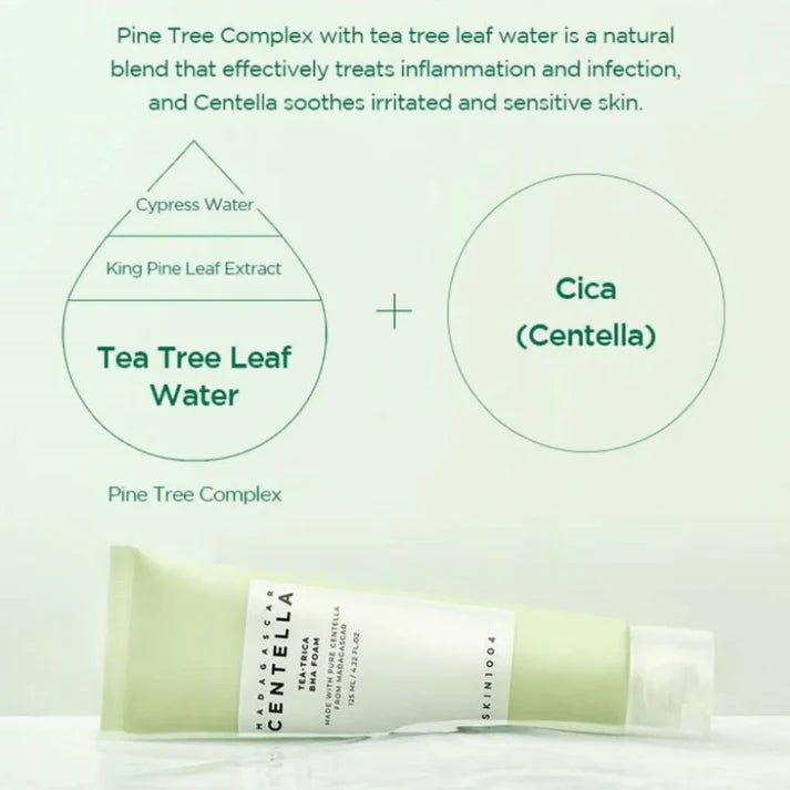 SKIN1004 Madagascar Centella Tea-Trica BHA Foam - 125ml